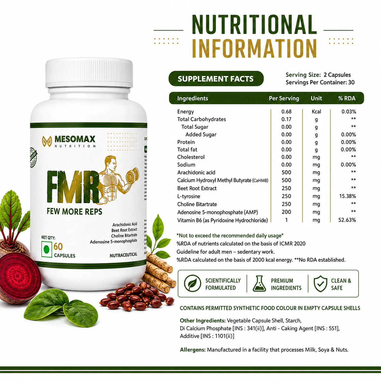 Mesomax Few More Reps (FMR) | Premium Sports Nutrition