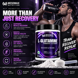 Mesomax Nutrition L-Glutamine 250g | Fermented L-Glutamine | 5g Per Serving | 50 Servings | Unflavoured