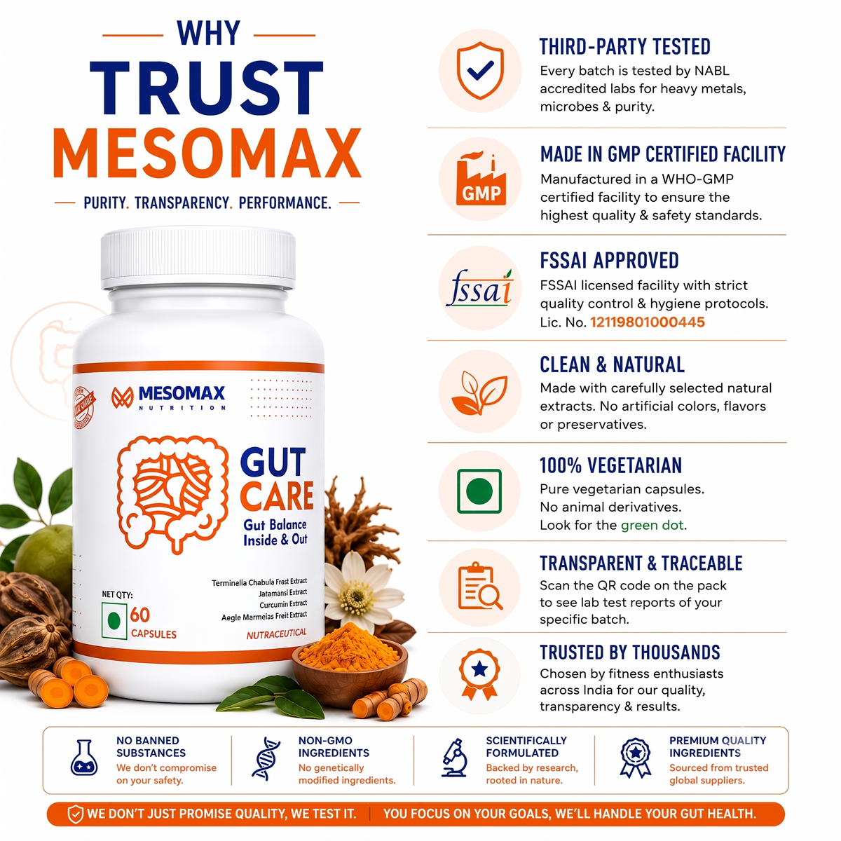 Mesomax Gutcare | Gut Balance Inside & Out | Premium Sports Nutrition
