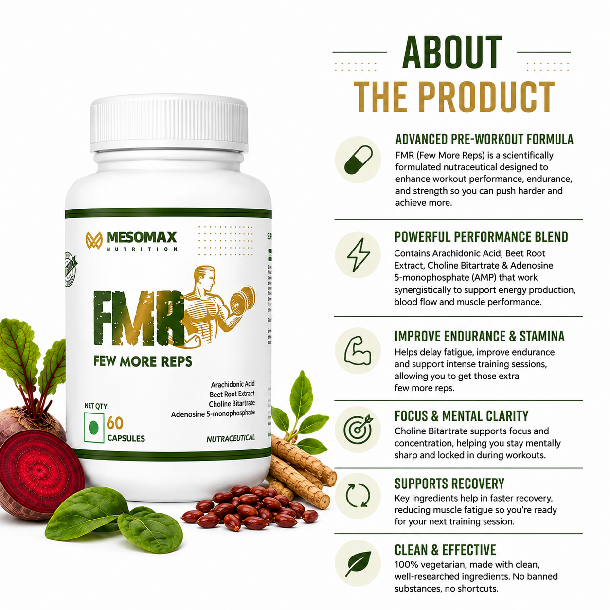 Mesomax Few More Reps (FMR) | Premium Sports Nutrition